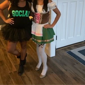 Halloween costume, dirndl, beer girl, women's xs